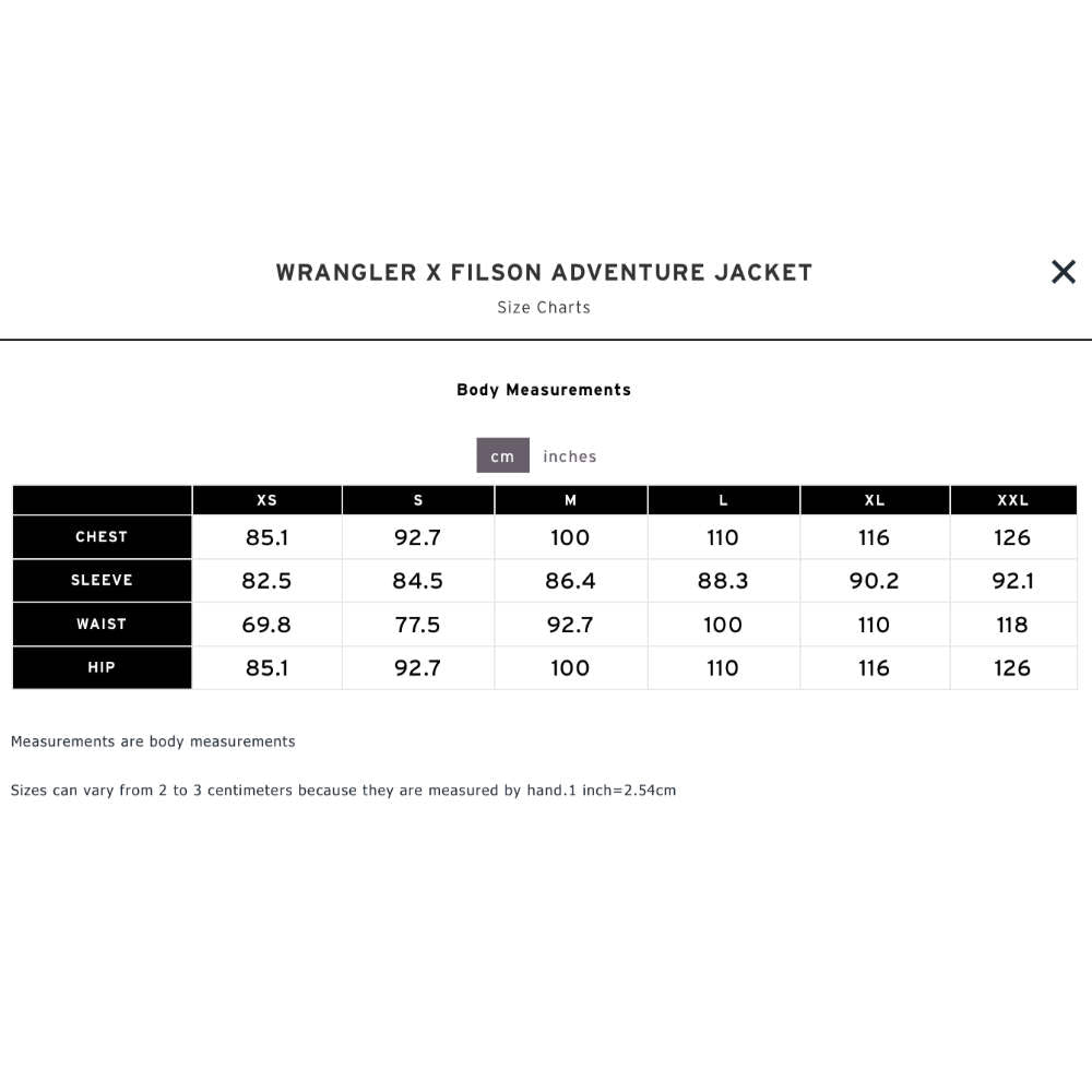 filson x wrangler adventure jacket tan