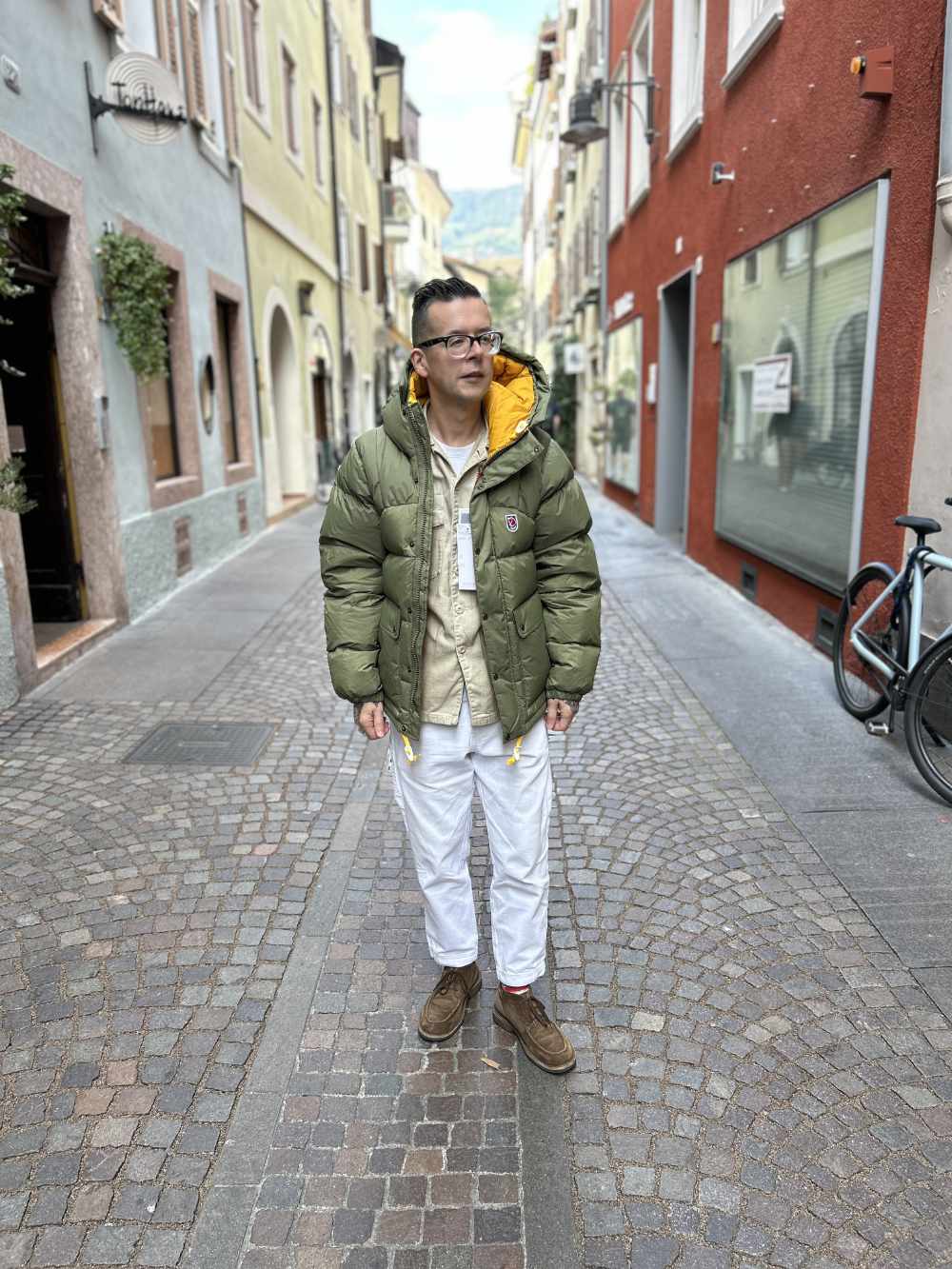 フェイラー fjallraven expedition down lite jacket m green mustard yellow