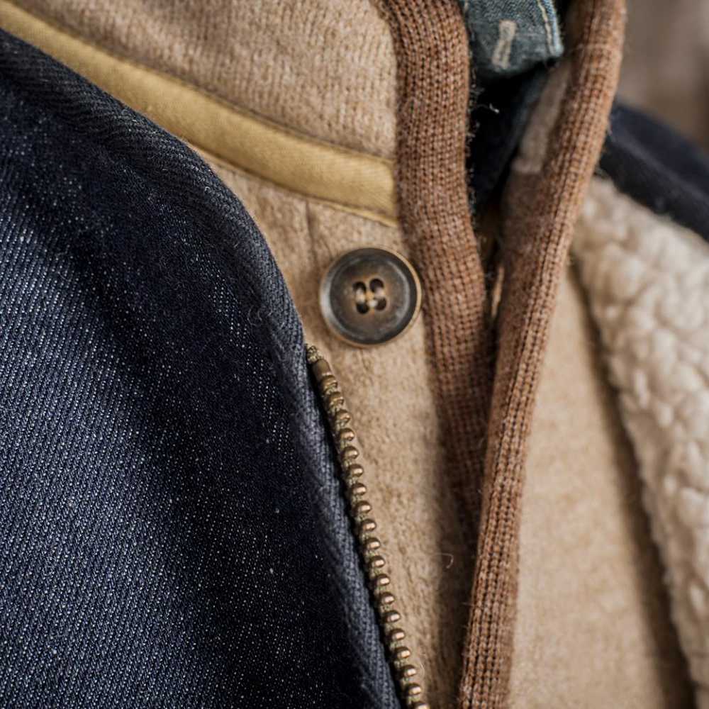 fleurs de bagne le gilet discipline denim 13oz