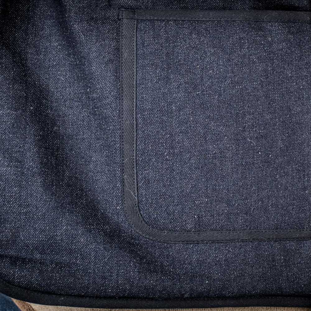 fleurs de bagne le gilet discipline denim 13oz