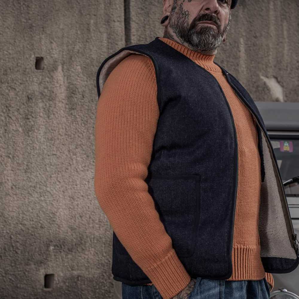 fleurs de bagne le gilet discipline denim 13oz – www.sublime.bz
