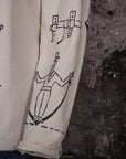 fleurs de bagne t-shirt long sleeve mariniere vieille ecole full printed bousilles naturel