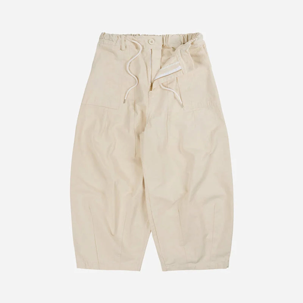 frizmworks twill balloon pants ivory