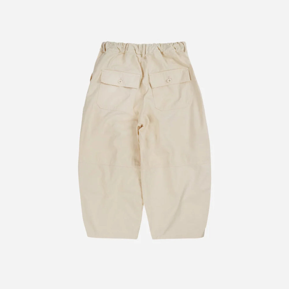 frizmworks twill balloon pants ivory