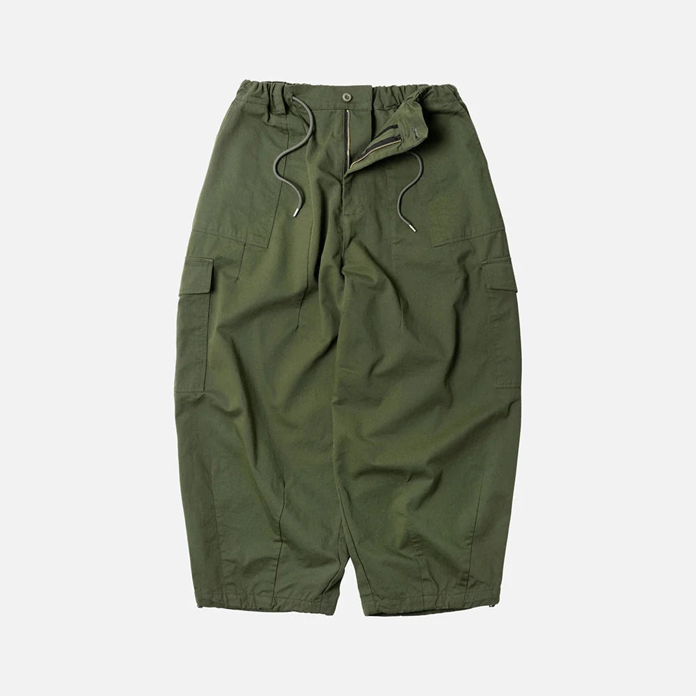 frizmworks twill balloon pants olive