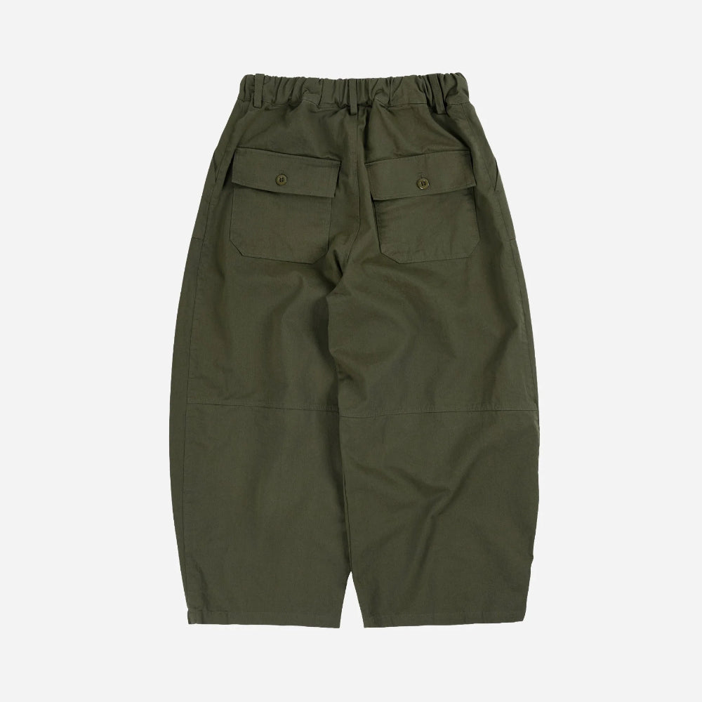 frizmworks twill balloon pants olive