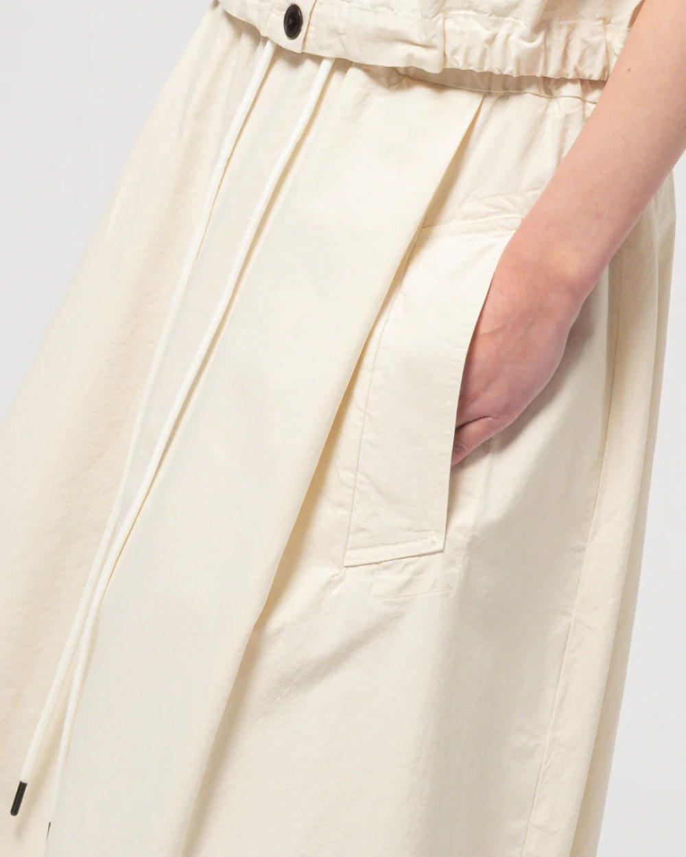 girls of dust meadow skirt cotton linen wheat