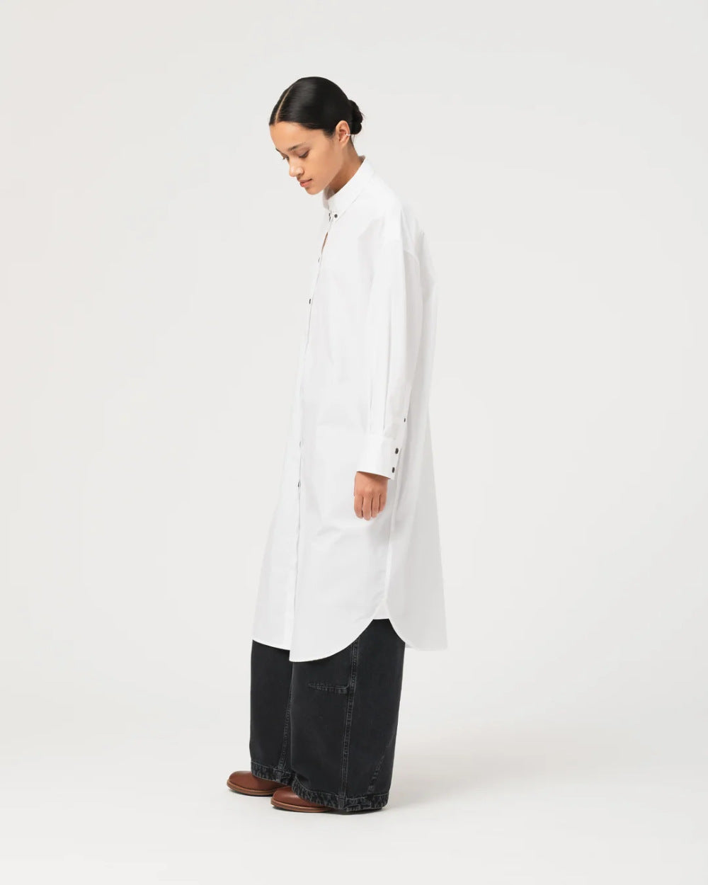 girls of dust imperial shirt peach poplin white