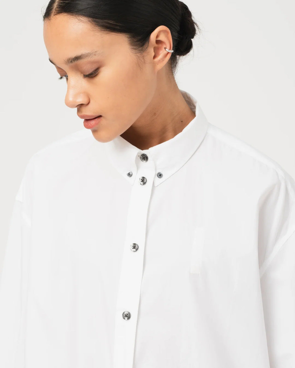girls of dust imperial shirt peach poplin white