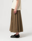 girls of dust meadow skirt cotton linen canteen green