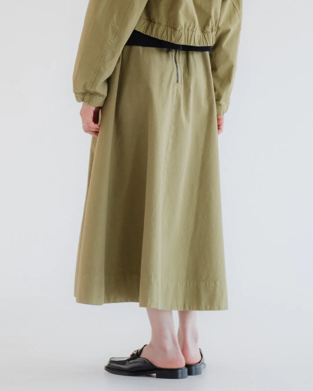 girls of dust meadow skirt cotton linen cedar