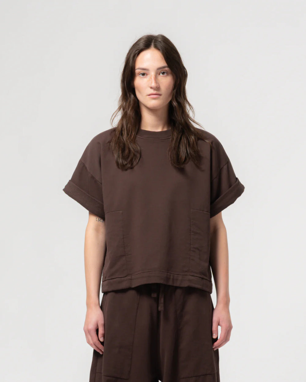 girls of dust physical t-shirt t twill jersey coffee brown