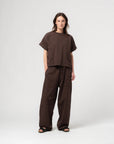 girls of dust physical t-shirt t twill jersey coffee brown