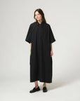 girls of dust shirt dress light popeline black
