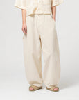 girls of dust sultan pants cotton linen wheat