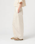 girls of dust sultan pants cotton linen wheat
