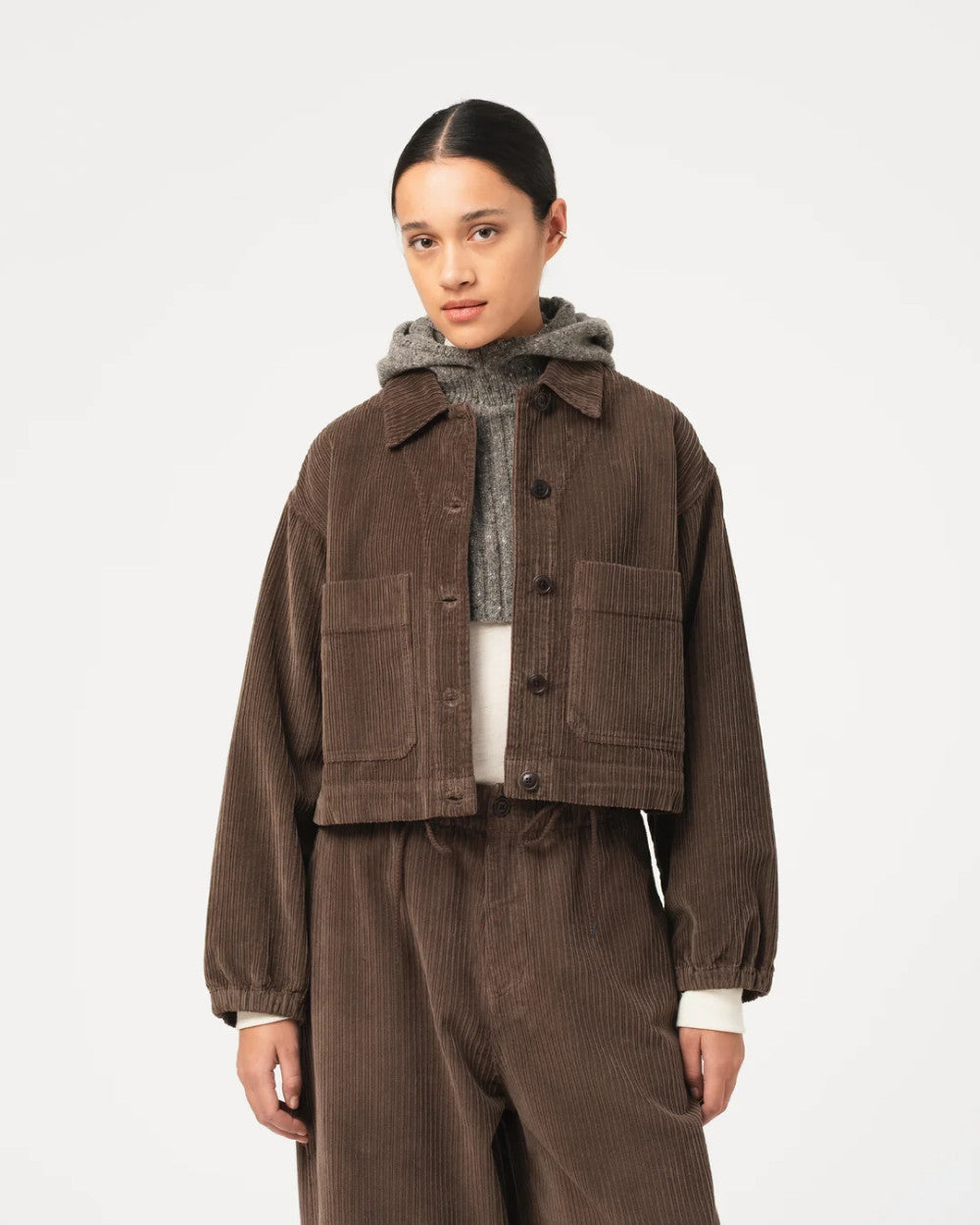girls of dust woopsy jacket dream cord sepia