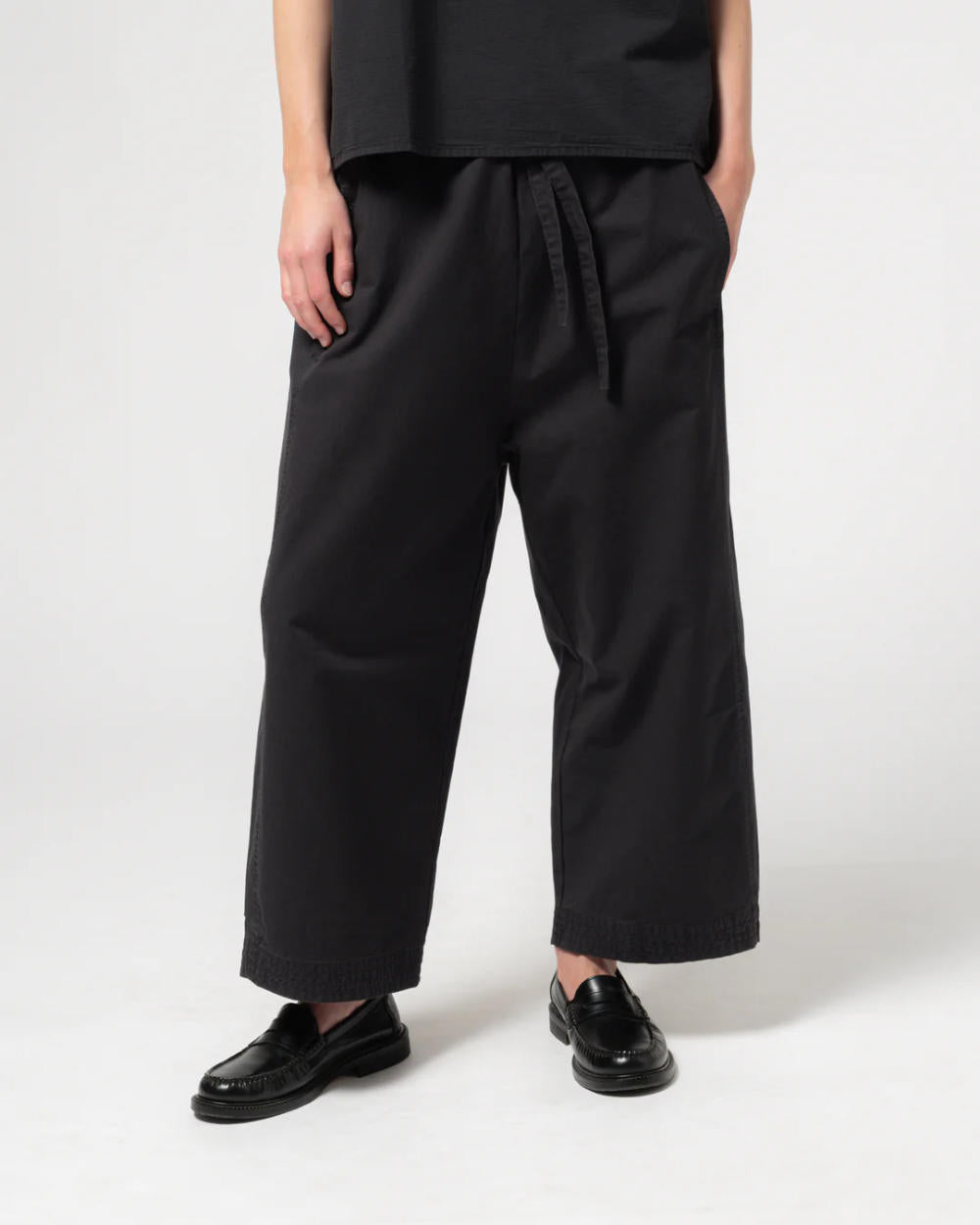 girls of dust zen pants crispy cotton midnight blue
