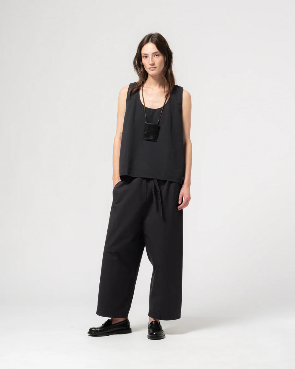 girls of dust zen pants crispy cotton midnight blue