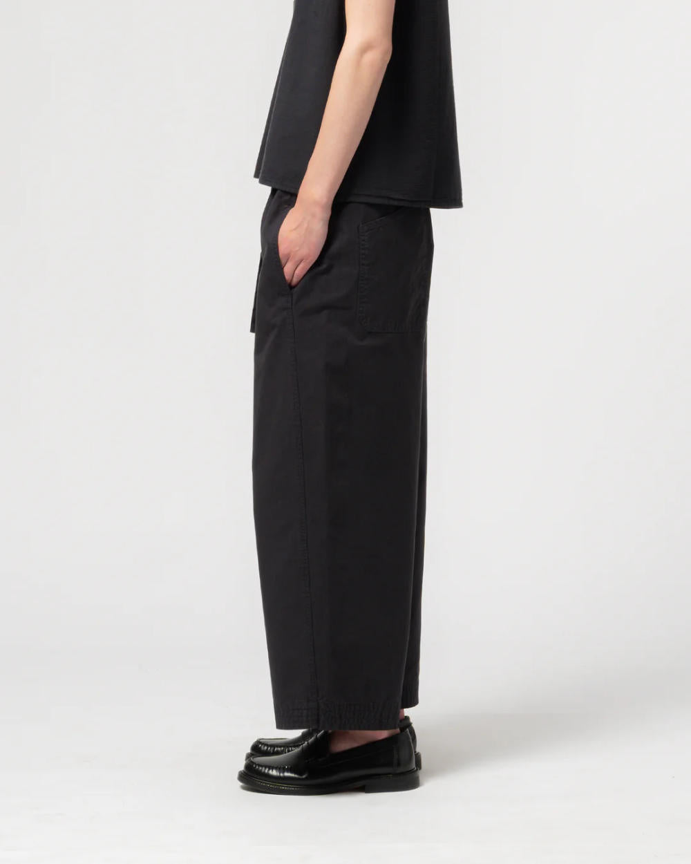 girls of dust zen pants crispy cotton midnight blue