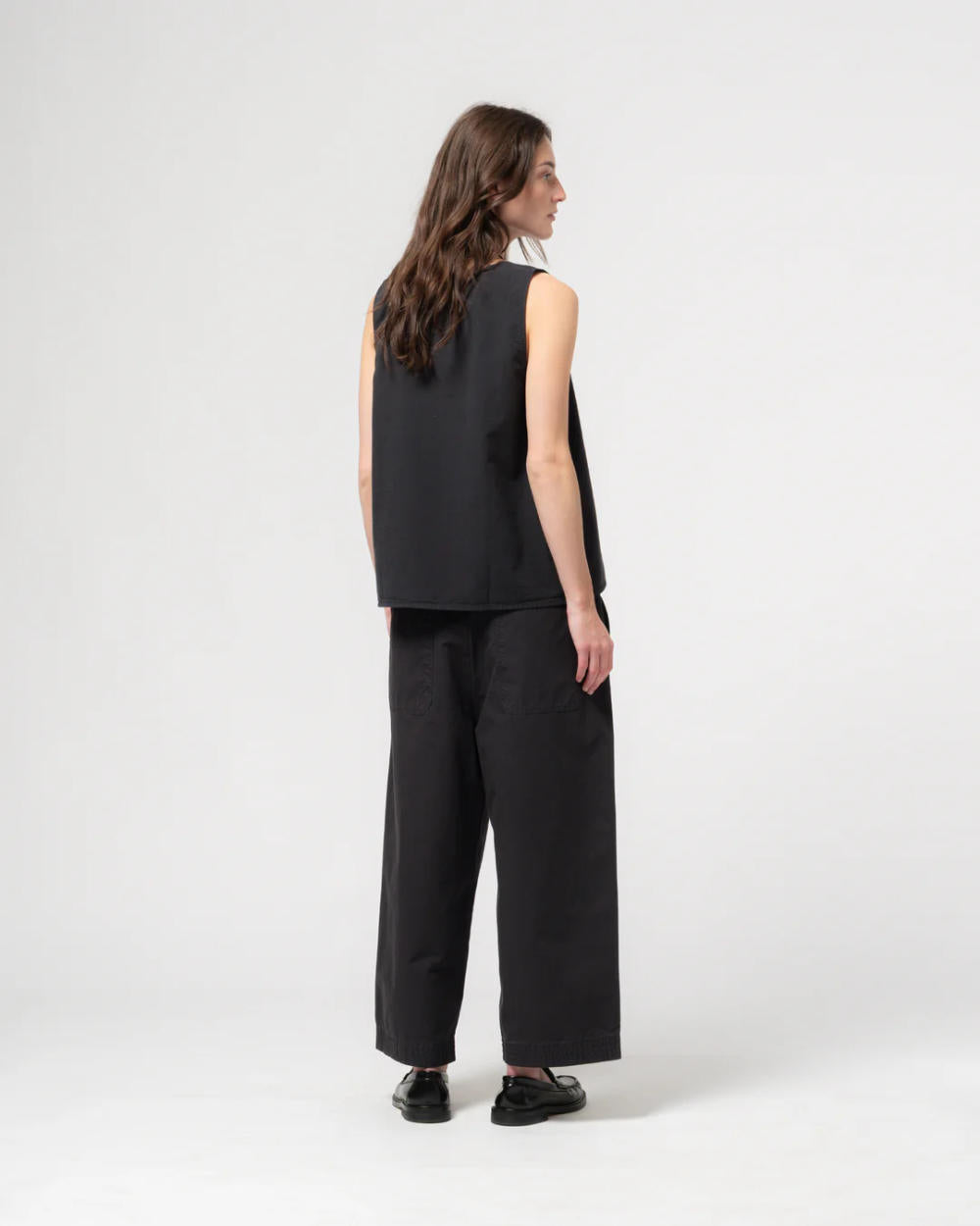 girls of dust zen pants crispy cotton midnight blue