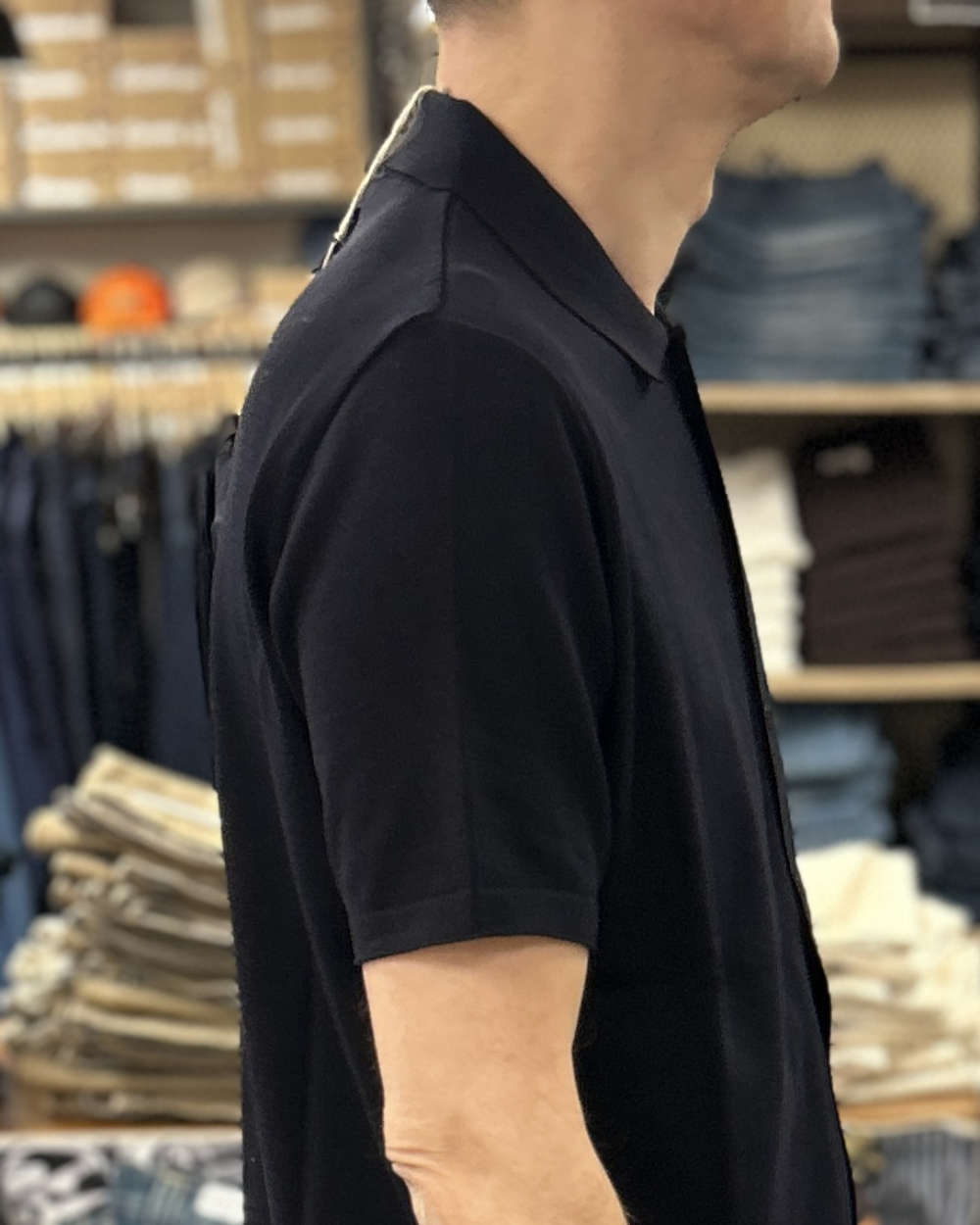 grp tec 1 type 1 knitted shirt short sleeve blue