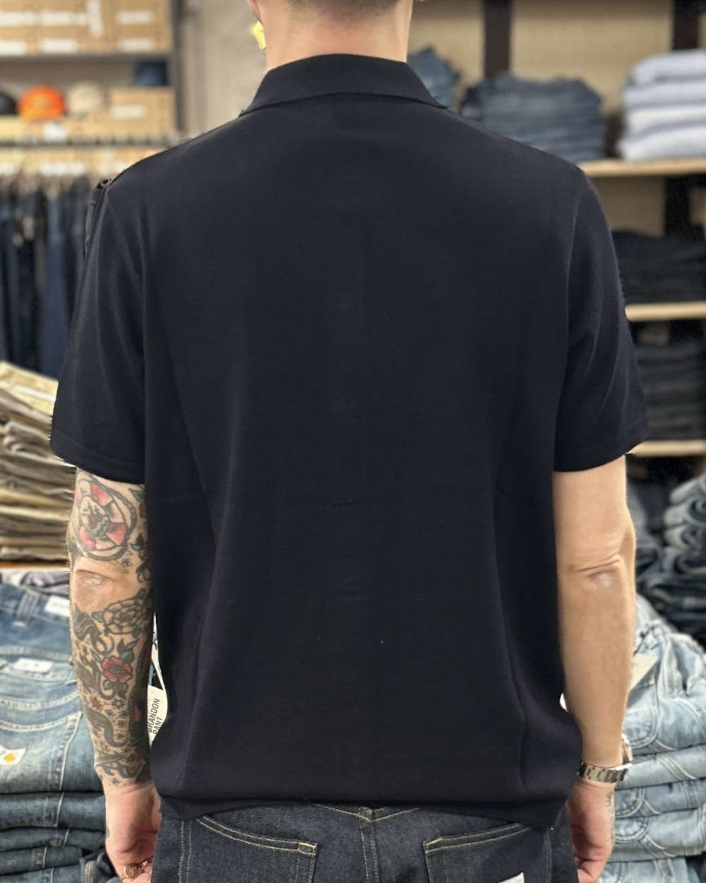 grp tec 1 type 1 knitted shirt short sleeve blue