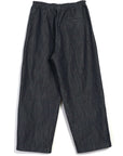 hansen emir loose drawstring pants navy dobby