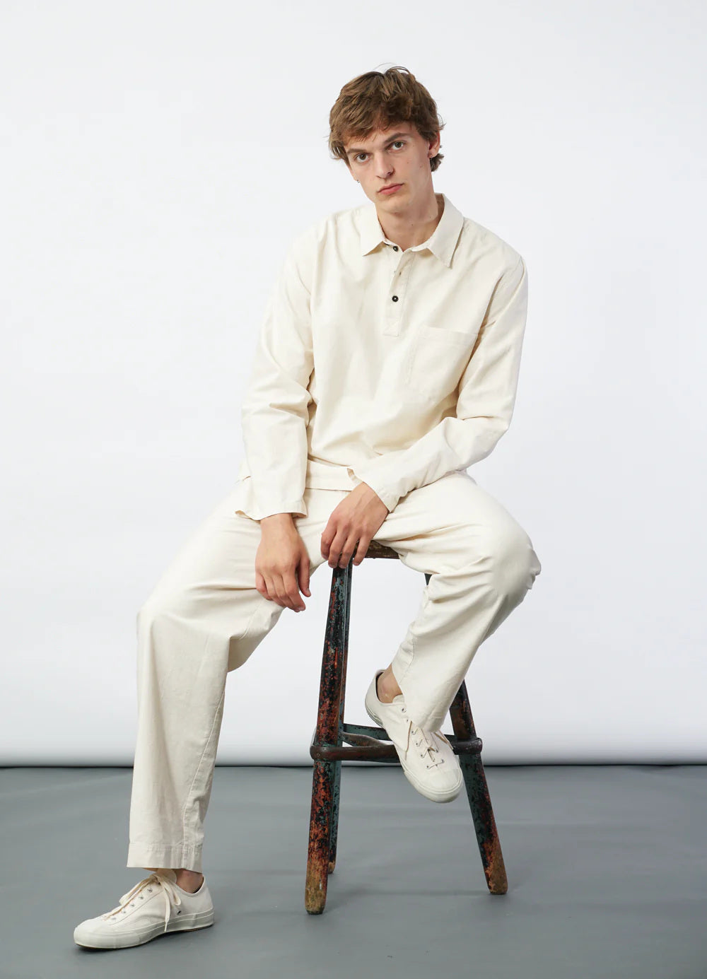 hansen jack casual drawstring trousers off white (LAST SIZE XLARGE