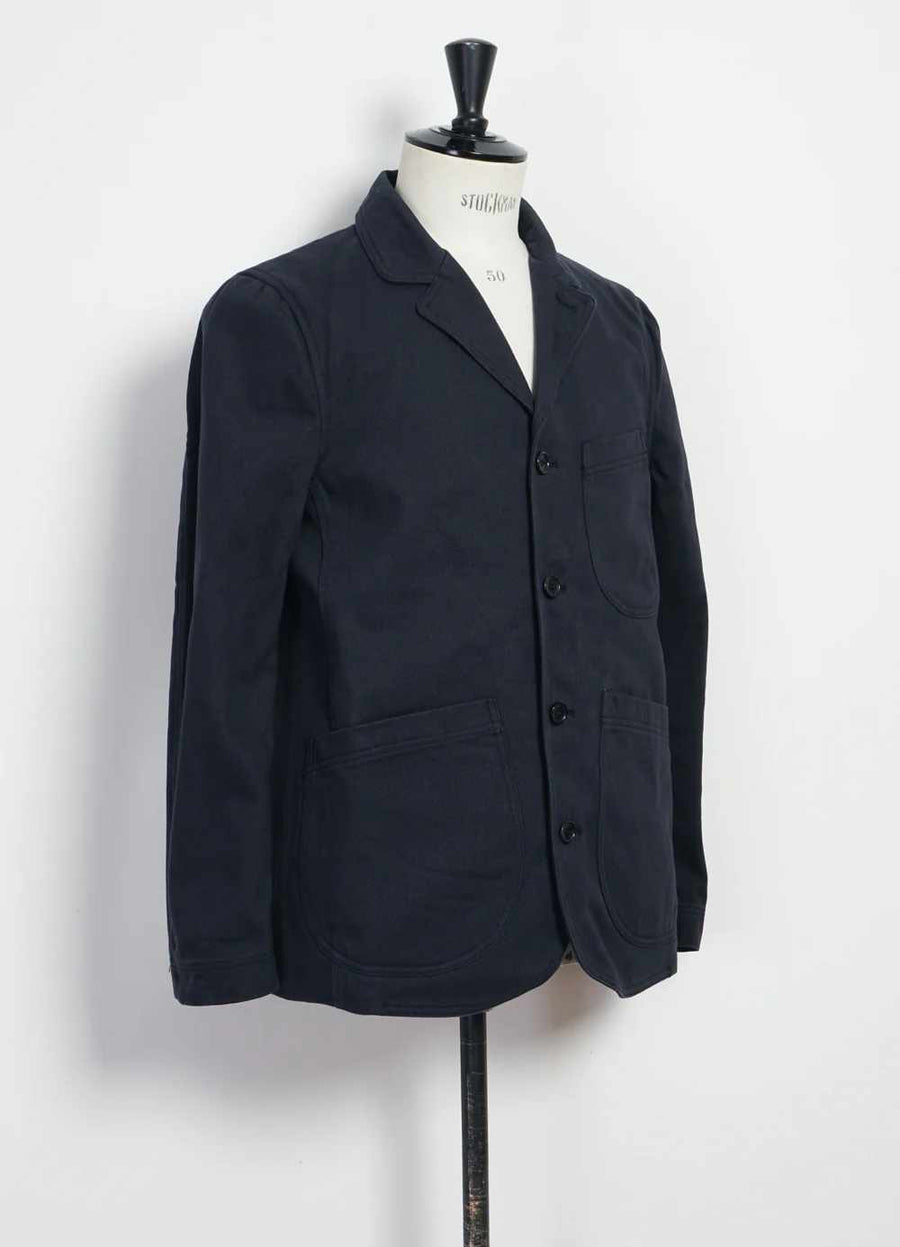 hansen josef 5 button workwear blazer dark navy