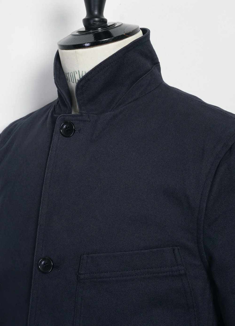 hansen josef 5 button workwear blazer dark navy