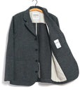 hansen josef easy four button blazer broken grey