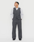 hansen knud casual waistcoat broken grey