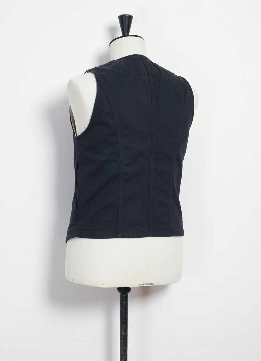 hansen knud workwear waistcoat dark navy