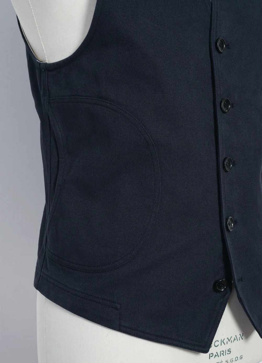 hansen knud workwear waistcoat dark navy