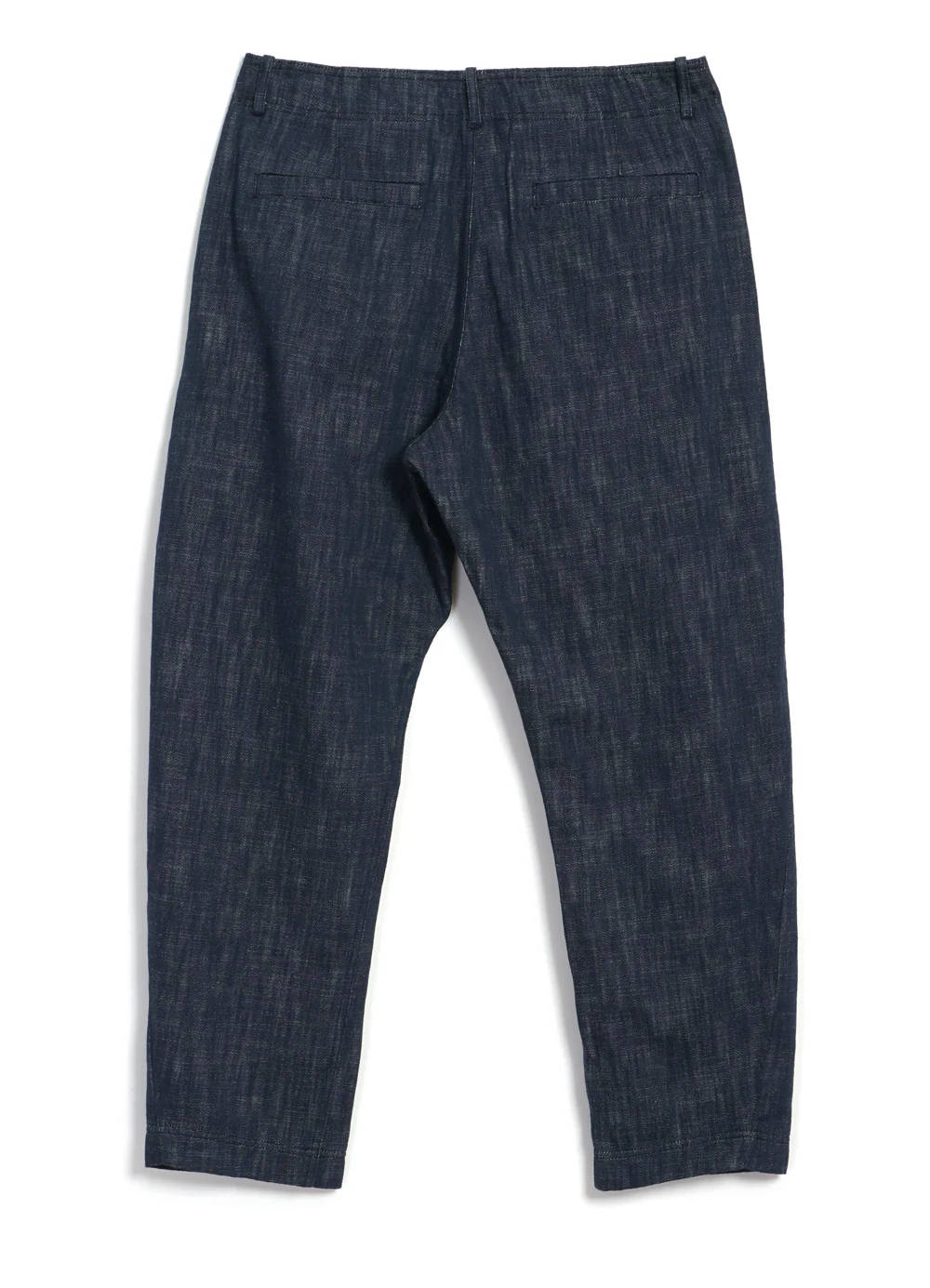 hansen trygve wide cut cropped trousers denim blue