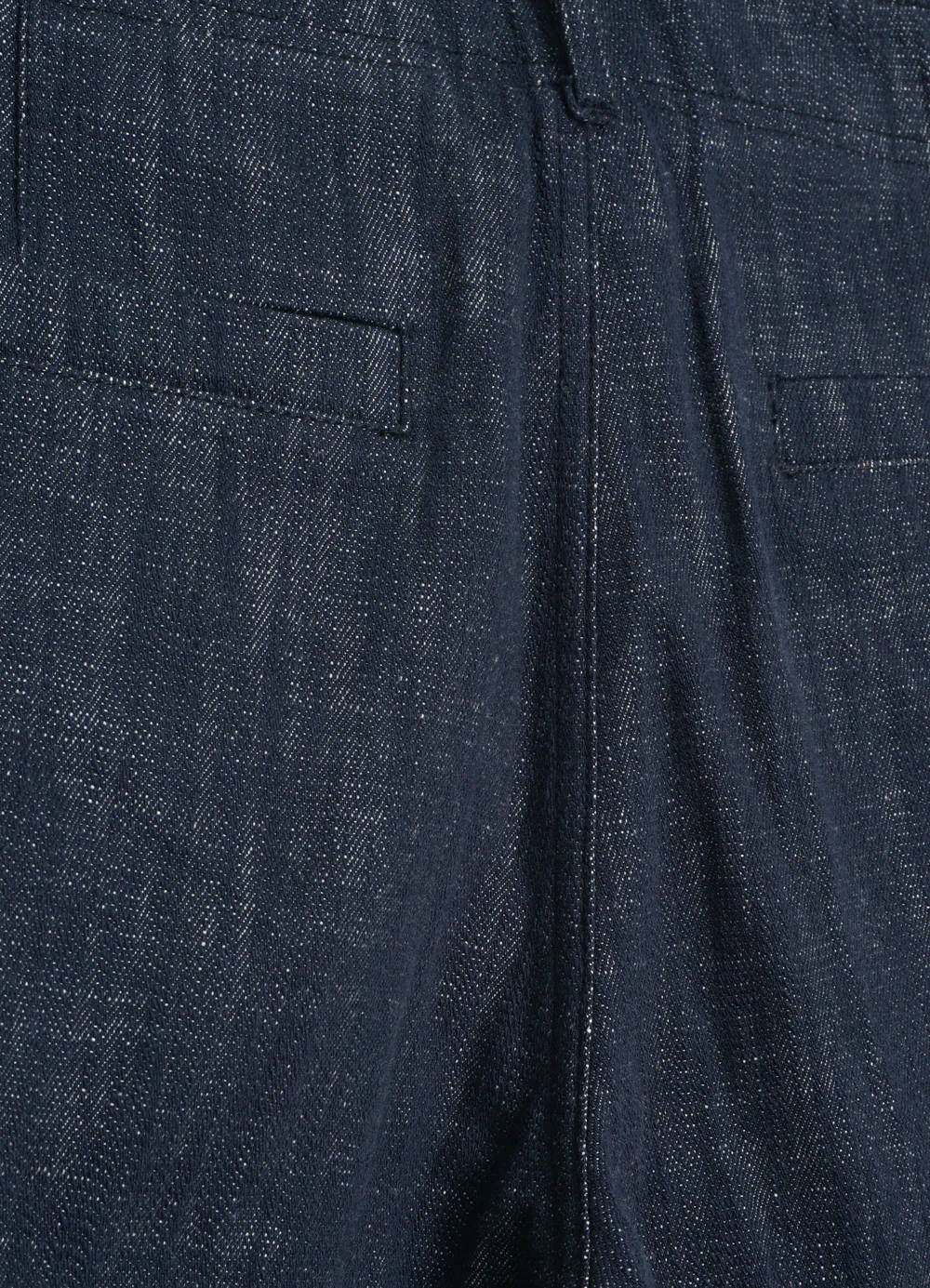 hansen trygve wide cut cropped trousers denim blue