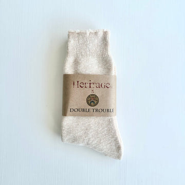 heritage 9.1 double trouble collection socks natural