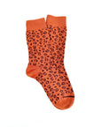 heritage 9.1 leopard socks caramel brown leopard
