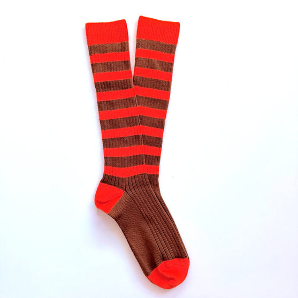 heritage 9.1 vintage 1980 long socks new brown lobster