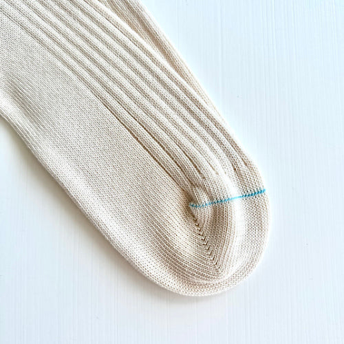 heritage 9.1 vintage 1980 socks natural sky and green stripes