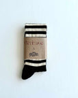 heritage 9.1 x peppino peppino socks black and natural stripes