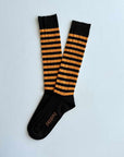heritage 9.1 x peppino peppino socks brown and yellow stripes