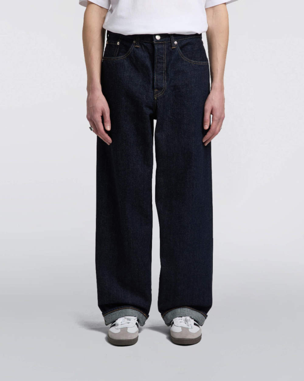 edwin wide jeans blue rinsed