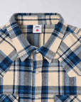 edwin western shirt navy blue madras checks (LAST SIZE SMALL)