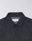 edwin womens delme shirt short sleeve blue rinsed