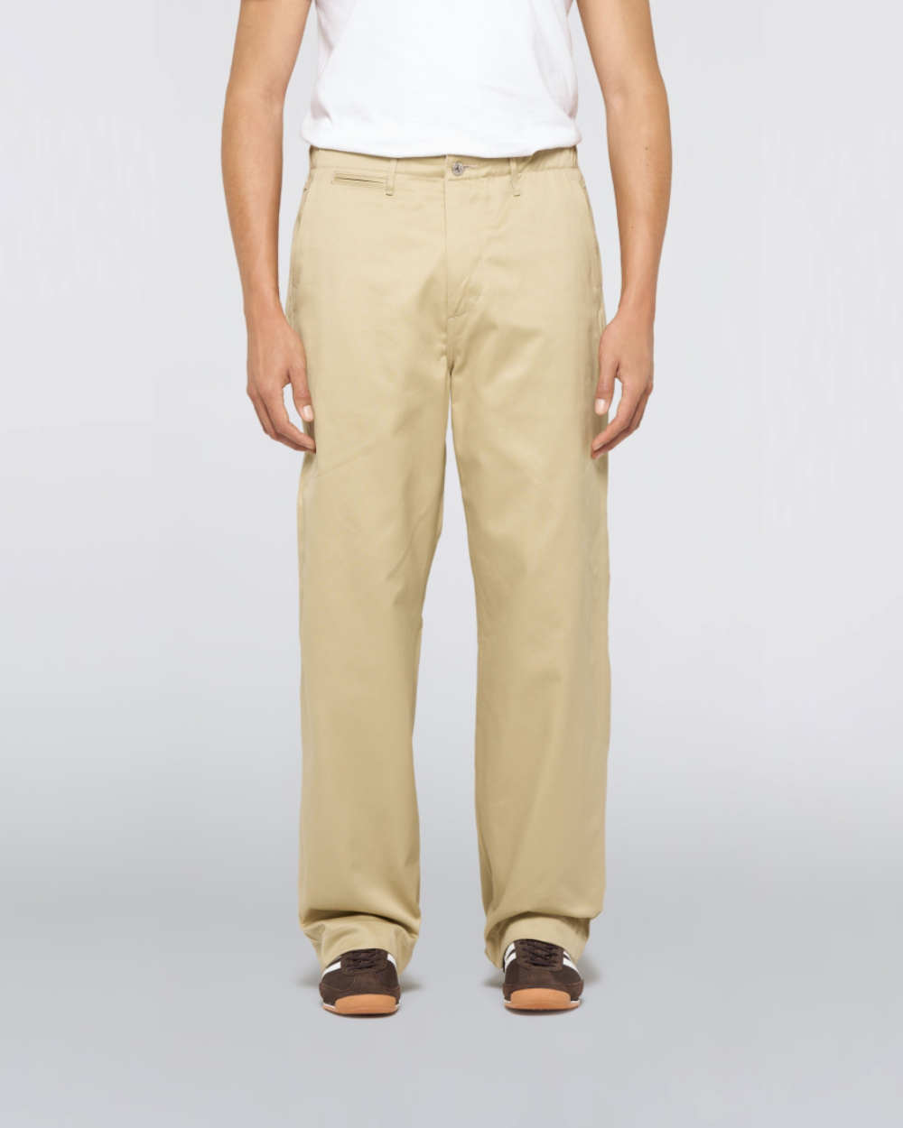 edwin wide trousers khaki unwashed