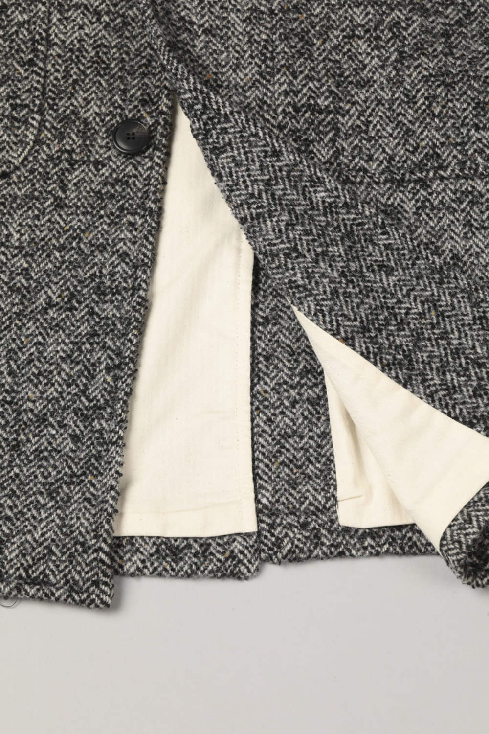 east harbour surplus kent 300 coat herringbone wool grey (LAST