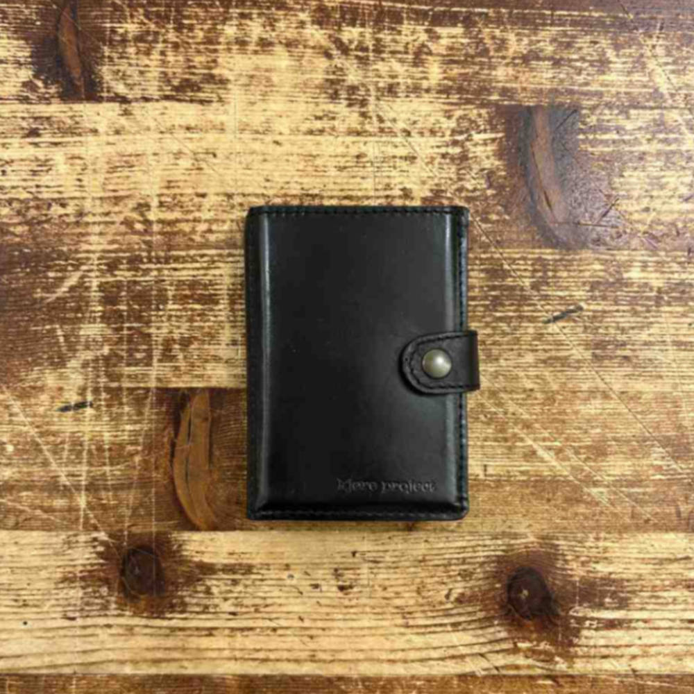 kjore project iclutch calf wallet black coins