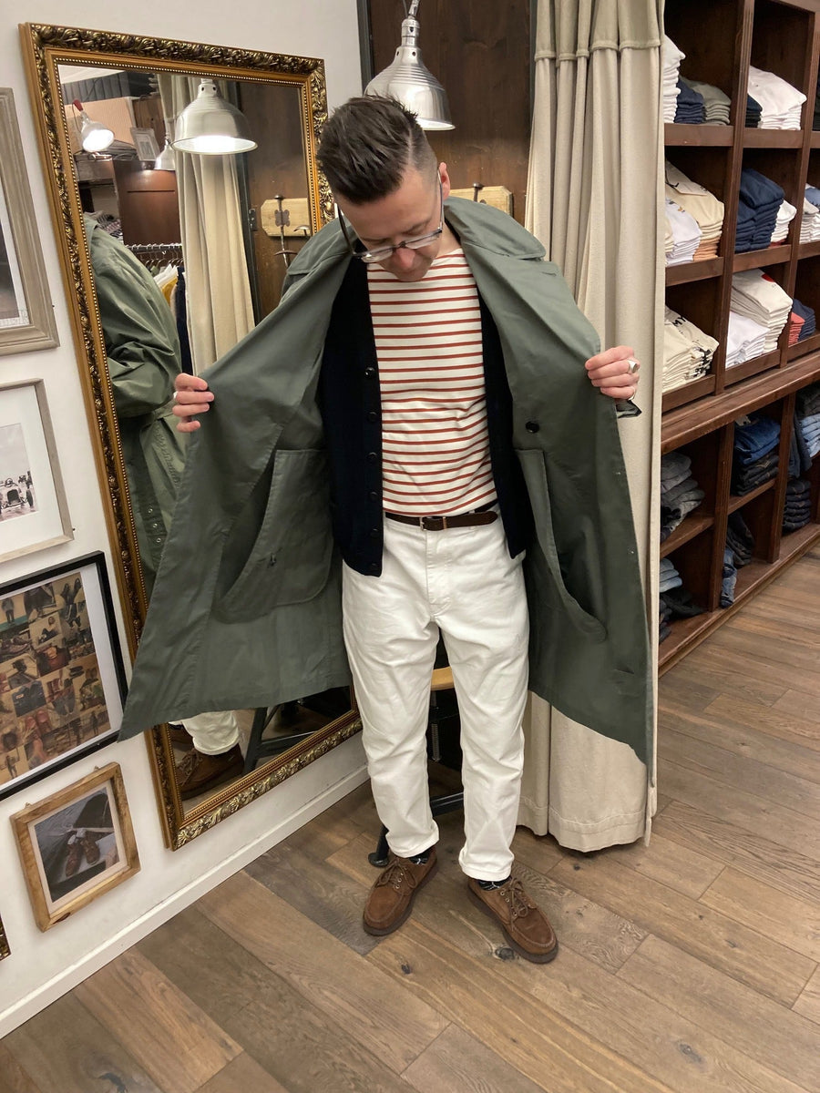 limpermeabile romano trench coat salvia